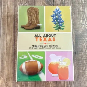 All About Texas: ABCs of The Lone Star State Flash Cards