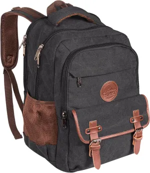 Ama Dablam Premium Original Canvas Backpack/ 17Laptop/XL-30L/ Many Pockets | Strong Zippers | Thick Cotton | College Travel