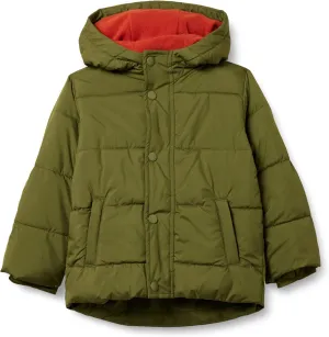 Amazon Essentials Babies, Toddlers, and Boys' Heavyweight Hooded Puffer Jacket