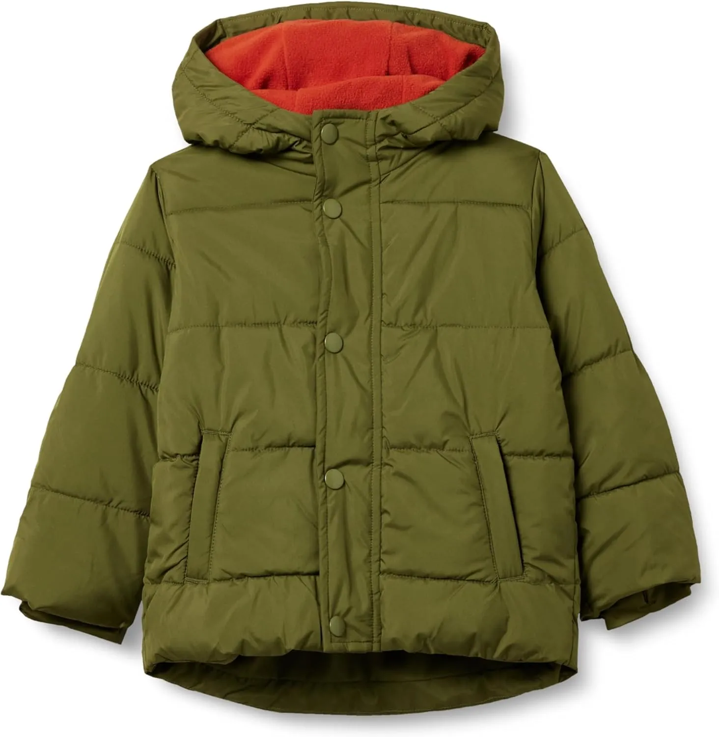 Amazon Essentials Babies, Toddlers, and Boys' Heavyweight Hooded Puffer Jacket