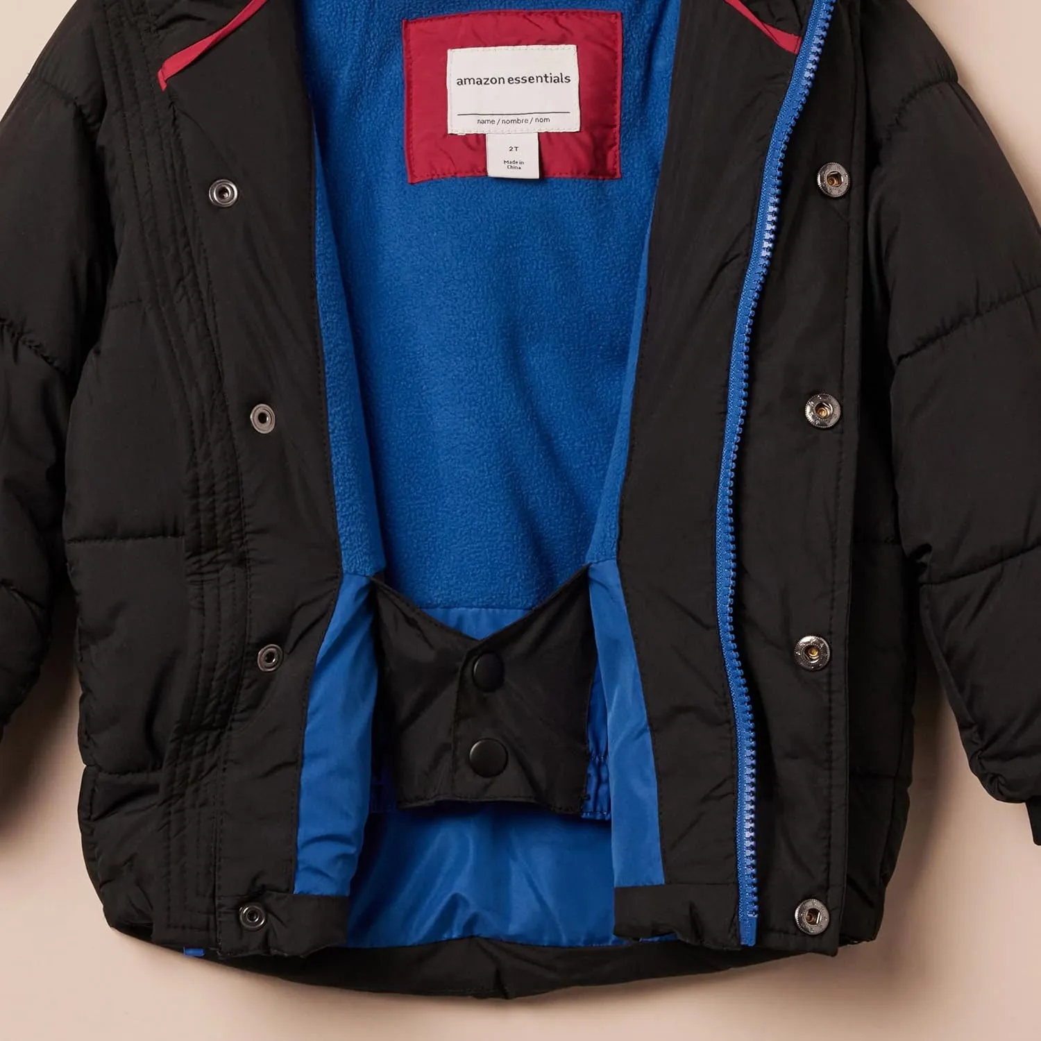 Amazon Essentials Babies, Toddlers, and Boys' Heavyweight Hooded Puffer Jacket