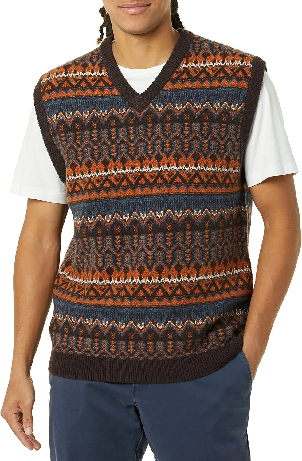 Amazon Essentials Men's Lambs Wool Sweater Vest (Previously Goodthreads)