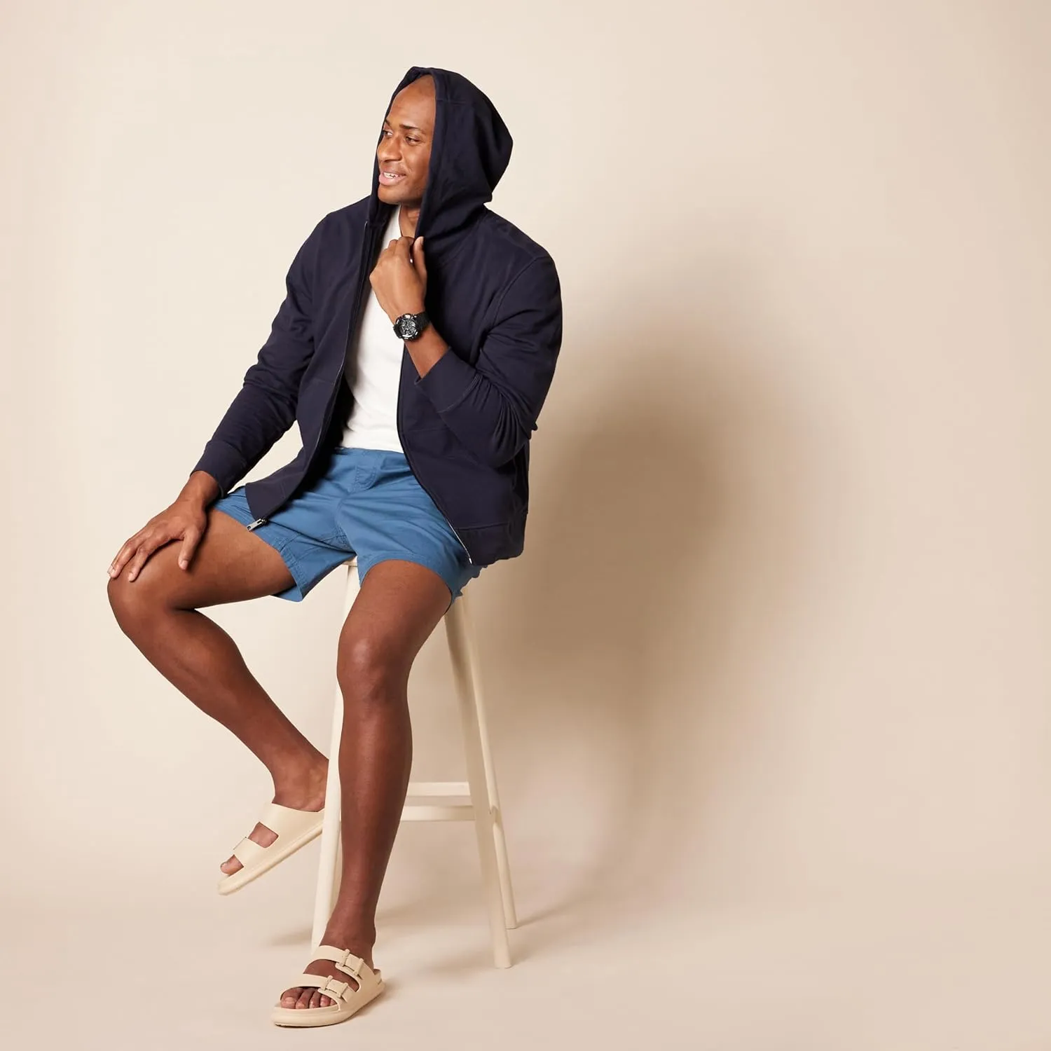 Amazon Essentials Men's Lightweight French Terry Full-Zip Hoodie
