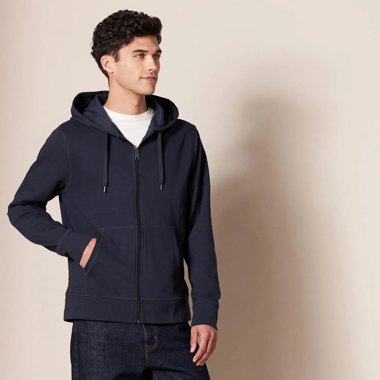 Amazon Essentials Men's Lightweight French Terry Full-Zip Hoodie