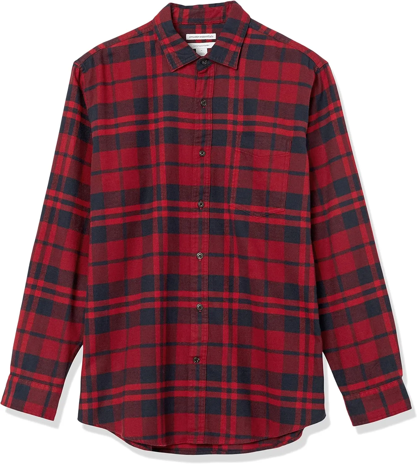 Amazon Essentials Men's Long-Sleeve Flannel Shirt (Available in Big & Tall)