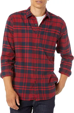 Amazon Essentials Men's Long-Sleeve Flannel Shirt (Available in Big & Tall)