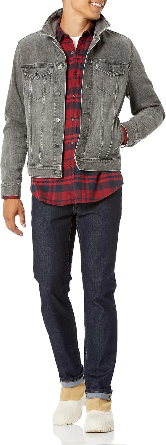 Amazon Essentials Men's Long-Sleeve Flannel Shirt (Available in Big & Tall)