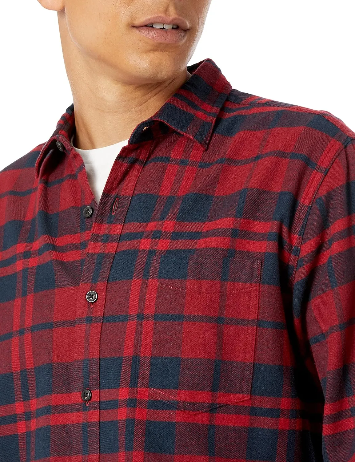 Amazon Essentials Men's Long-Sleeve Flannel Shirt (Available in Big & Tall)
