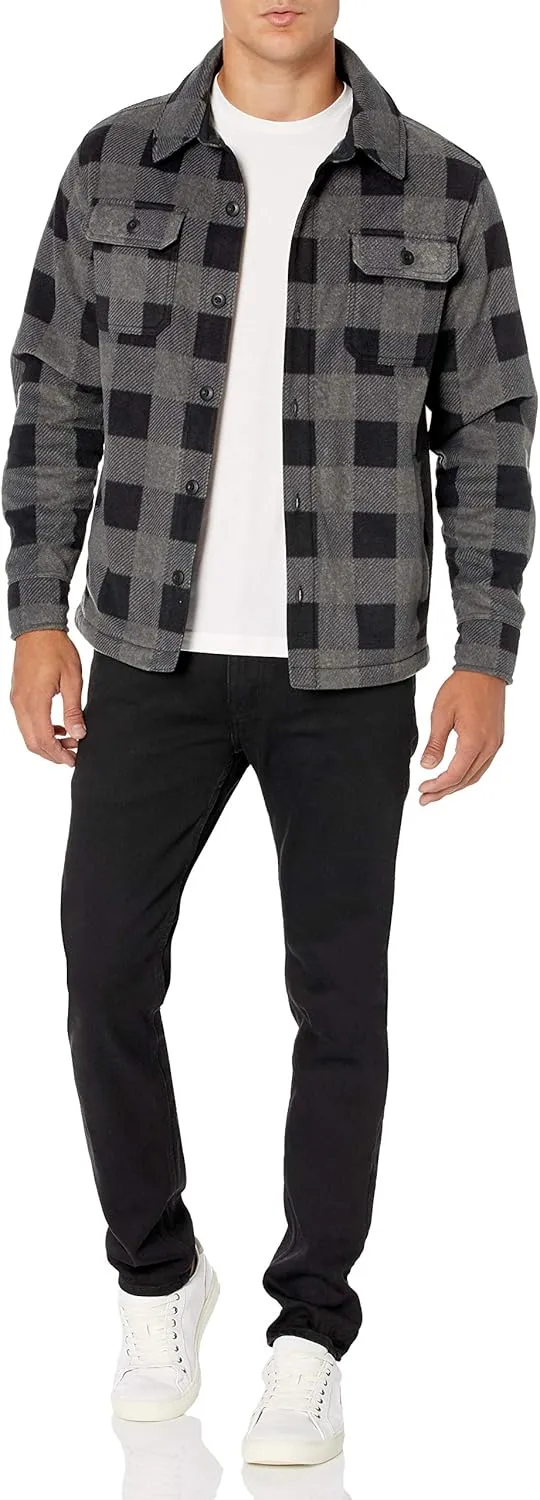 Amazon Essentials Men's Long-Sleeve Polar Fleece Shirt Jacket