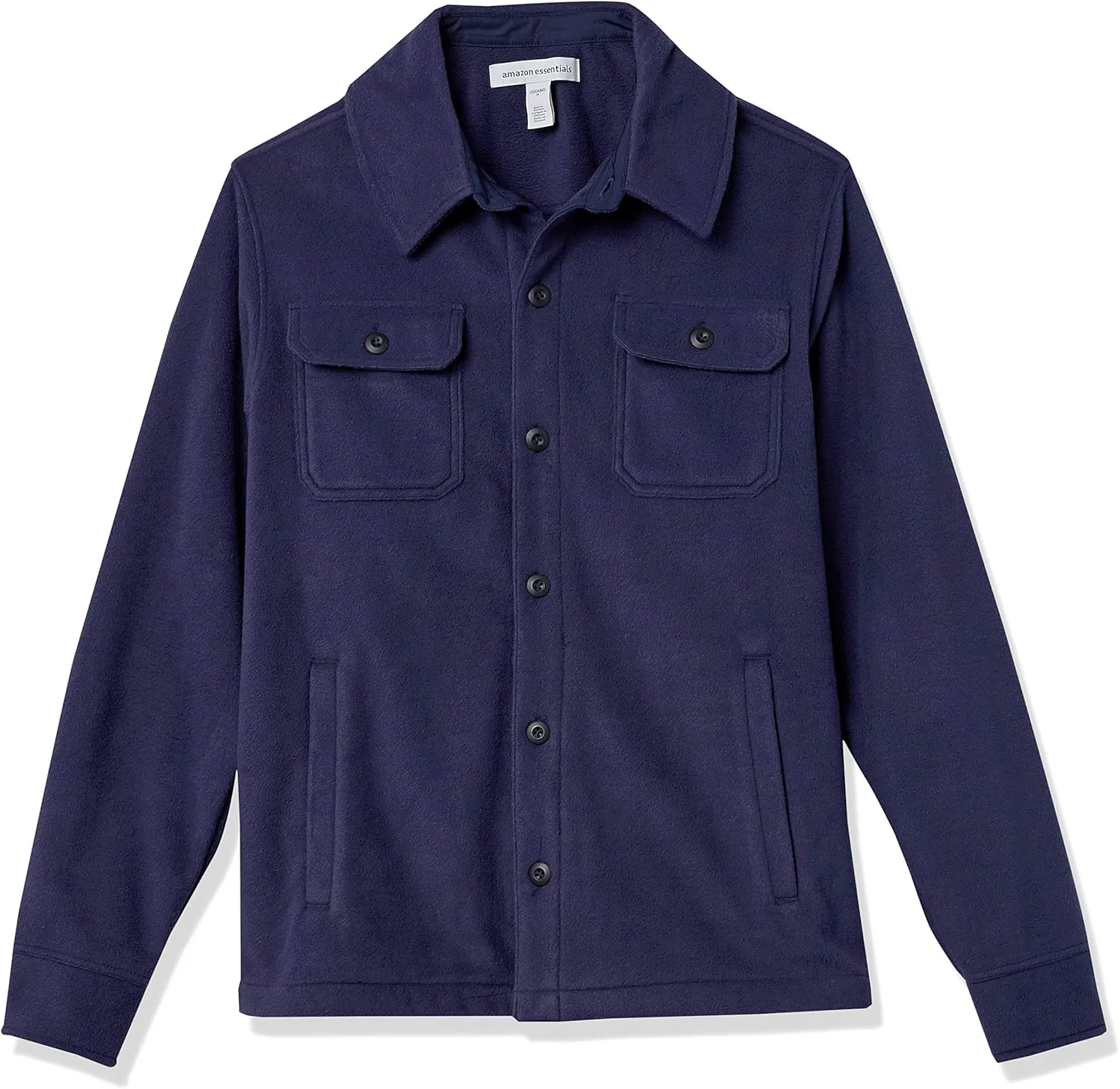 Amazon Essentials Men's Long-Sleeve Polar Fleece Shirt Jacket