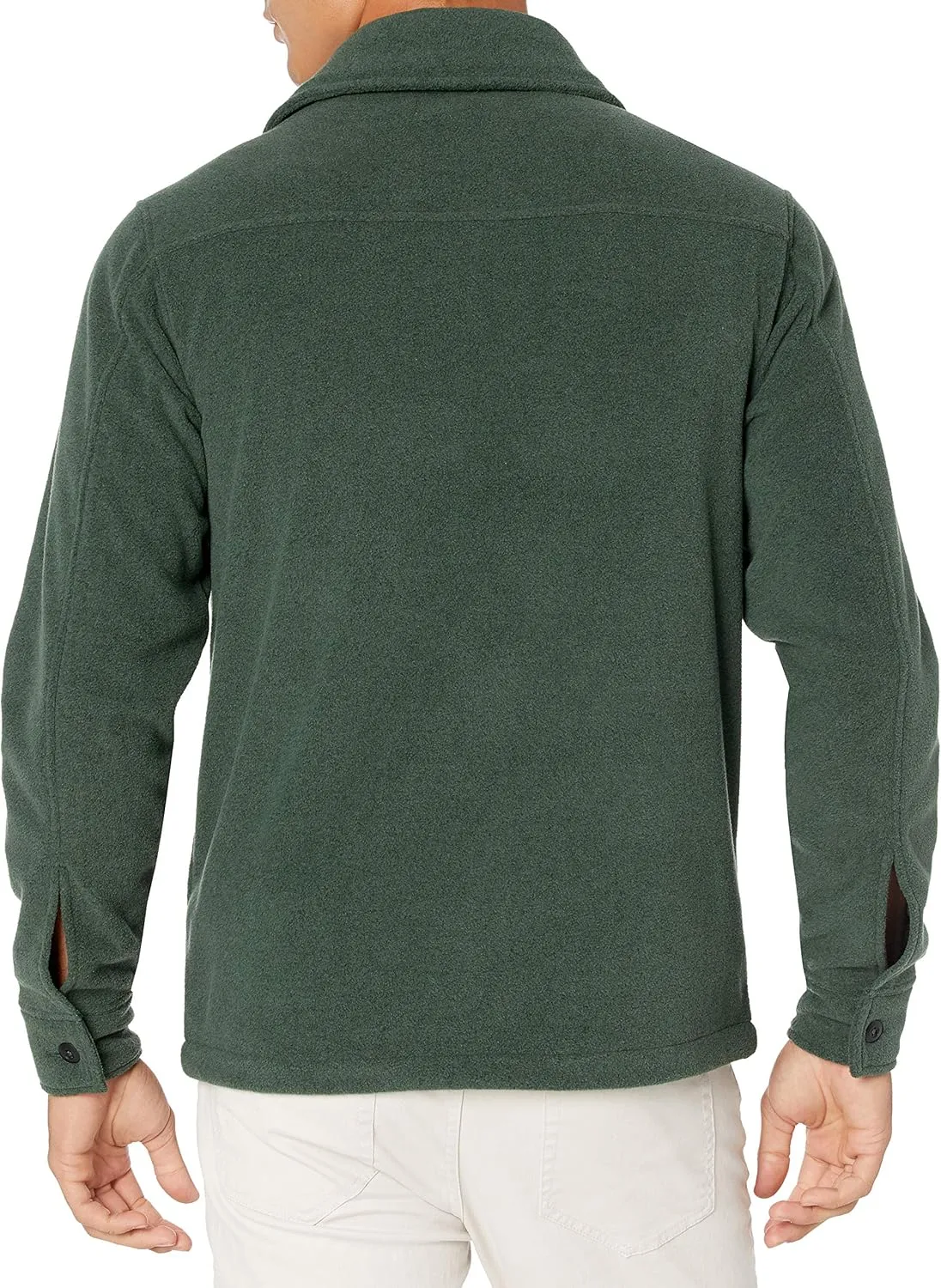 Amazon Essentials Men's Long-Sleeve Polar Fleece Shirt Jacket