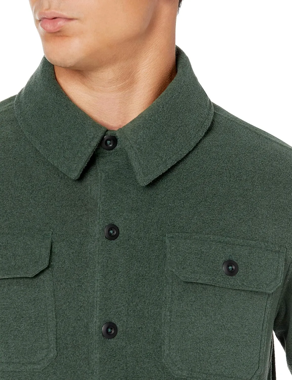 Amazon Essentials Men's Long-Sleeve Polar Fleece Shirt Jacket