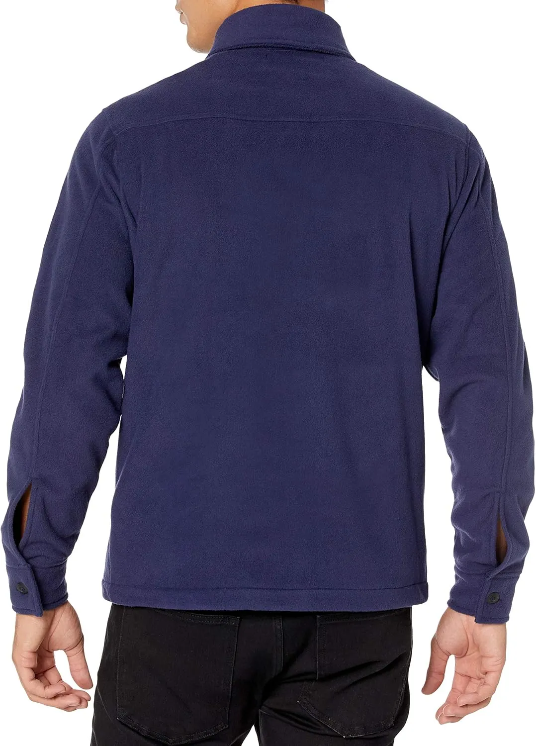 Amazon Essentials Men's Long-Sleeve Polar Fleece Shirt Jacket