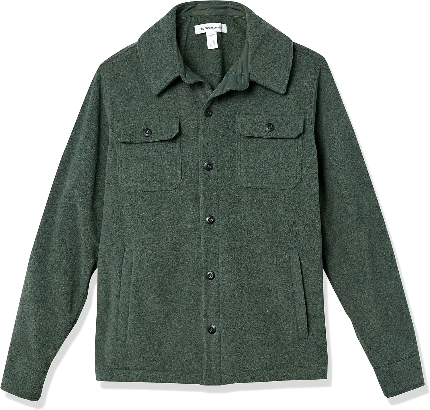 Amazon Essentials Men's Long-Sleeve Polar Fleece Shirt Jacket