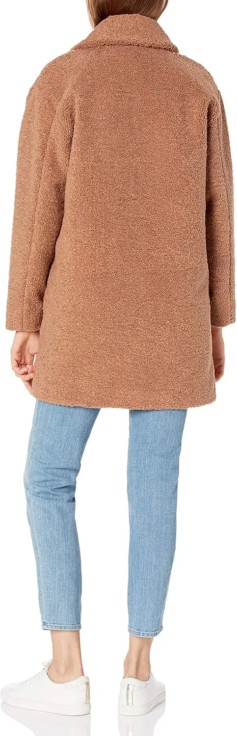 Amazon Essentials Women's Teddy Bear Fleece Oversized-Fit Lapel Jacket (Previously Daily Ritual)