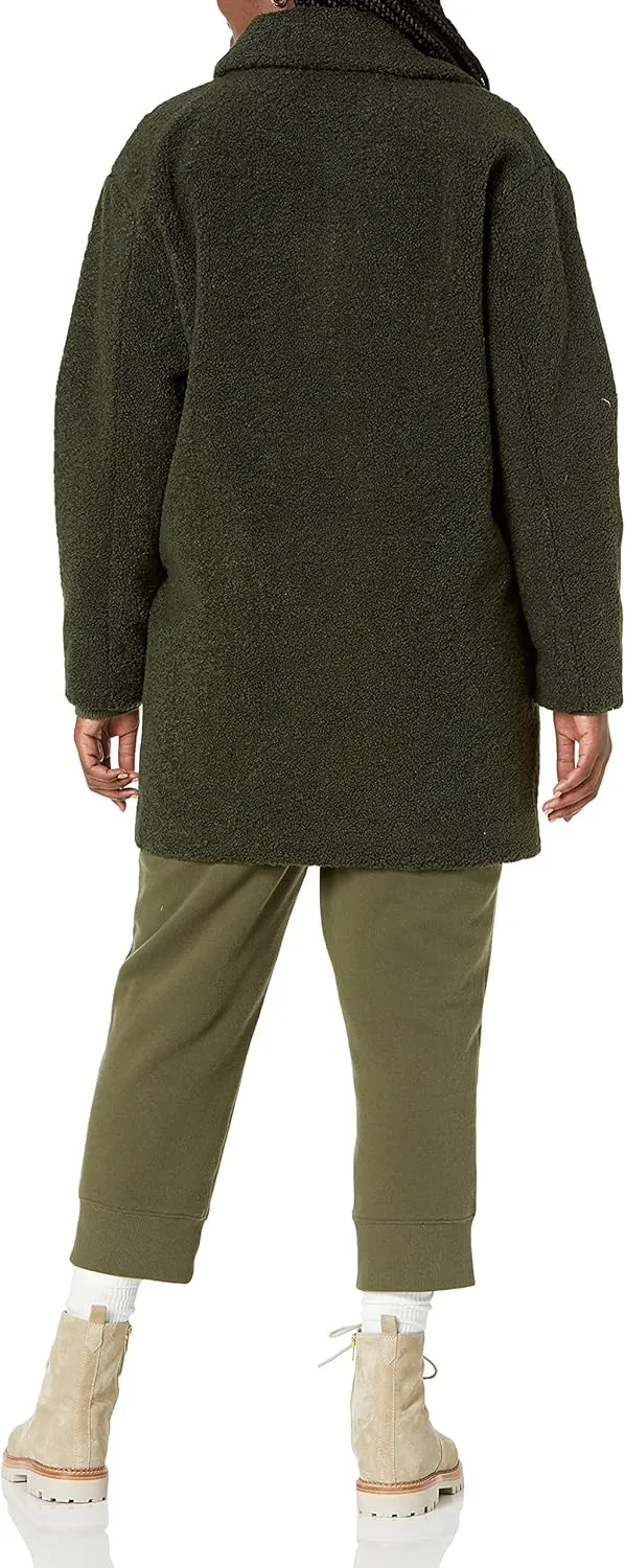 Amazon Essentials Women's Teddy Bear Fleece Oversized-Fit Lapel Jacket (Previously Daily Ritual)