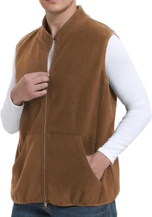 Argstar Men's Fleece Vest with 6 Pockets (S - 2XL, Available in Inner Pockets)