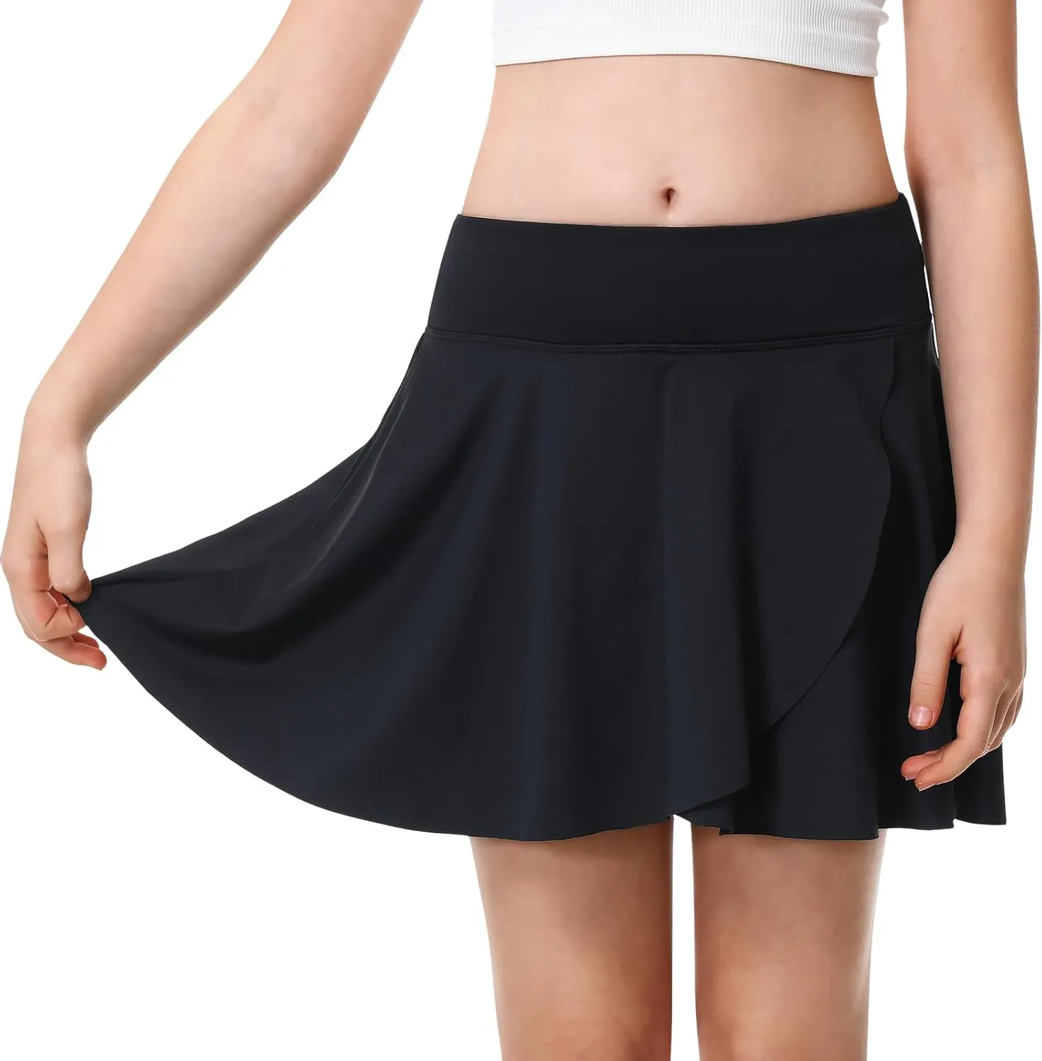 Athletic Skorts for Girls Tennis Golf Skirts with Shorts and Pockets Flowy Workout Golf Running Skirts Tie-Dye