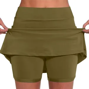 Athletic Skorts for Women Summer Skorts Casual Tennis Skirt Golf Skirts Plus Size Skort Running Shorts with Pocket