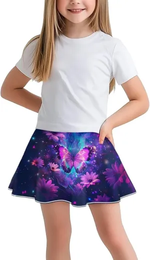Athletic Skorts with Pocket for Girls 5-14 Years Sports Skirt Summer Casual Wear Tennis Gym