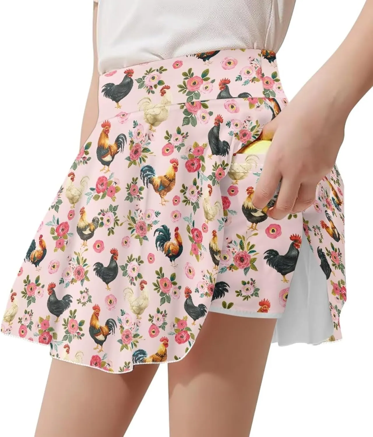 Athletic Skorts with Pocket for Girls 5-14 Years Sports Skirt Summer Casual Wear Tennis Gym