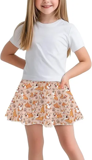 Athletic Skorts with Pocket for Girls 5-14 Years Sports Skirt Summer Casual Wear Tennis Gym