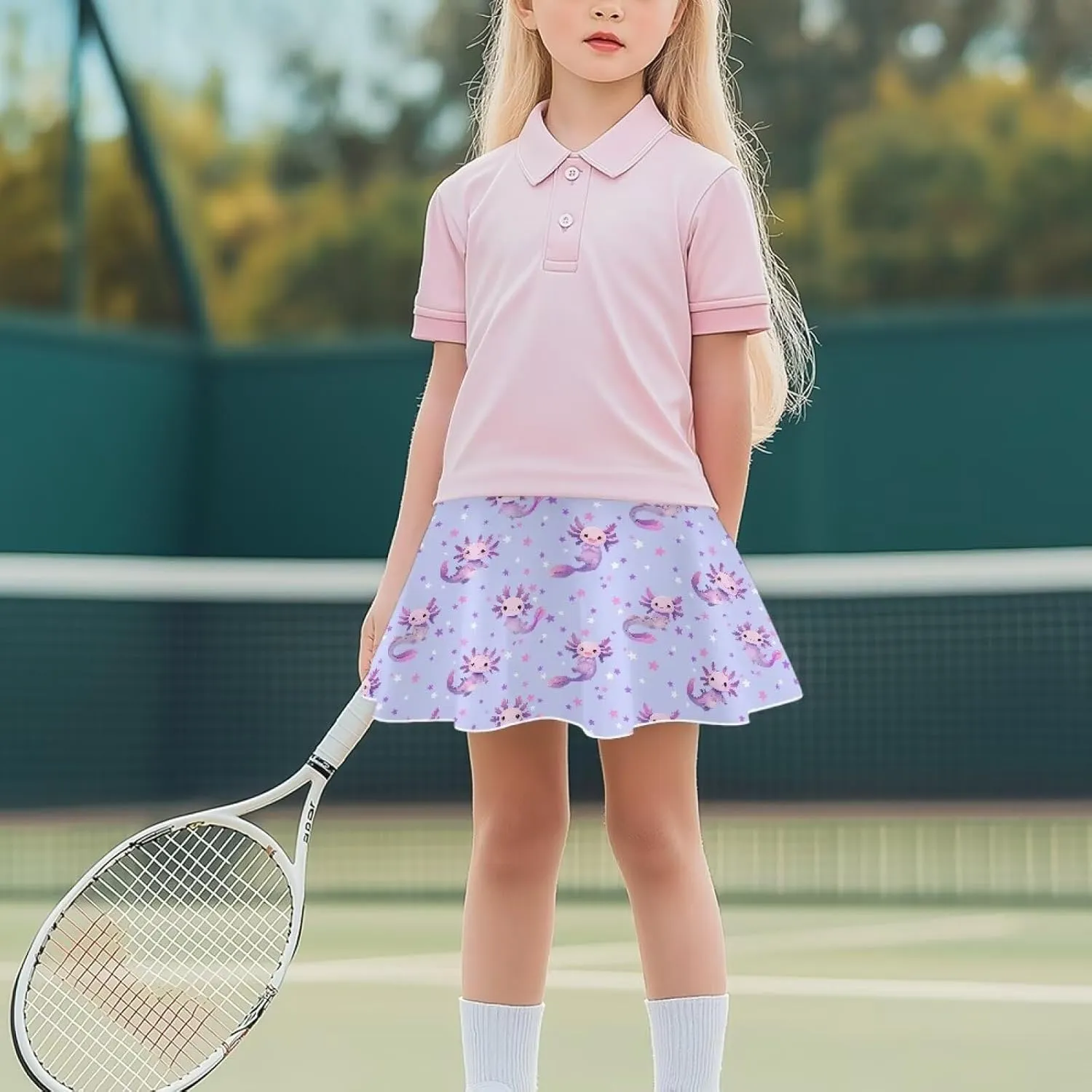 Athletic Skorts with Pocket for Girls 5-14 Years Sports Skirt Summer Casual Wear Tennis Gym