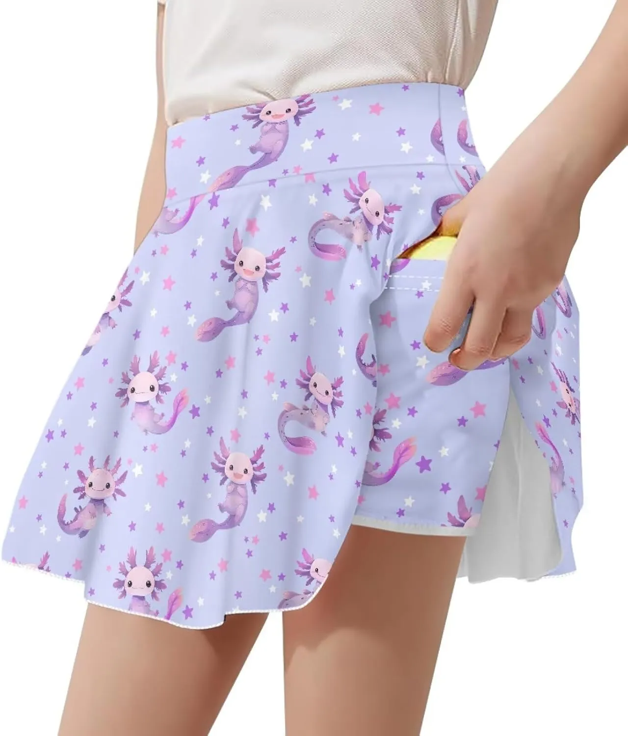 Athletic Skorts with Pocket for Girls 5-14 Years Sports Skirt Summer Casual Wear Tennis Gym
