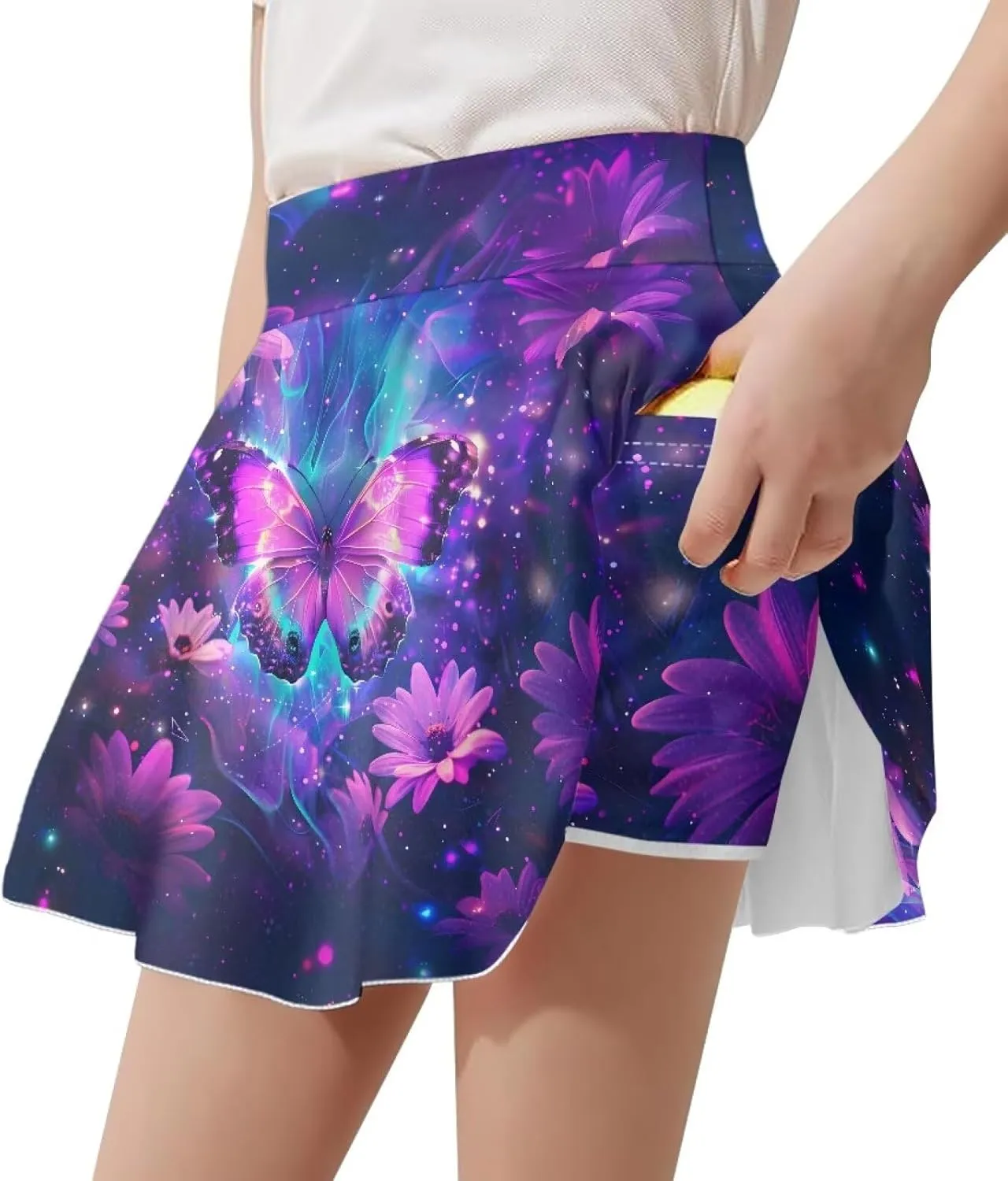 Athletic Skorts with Pocket for Girls 5-14 Years Sports Skirt Summer Casual Wear Tennis Gym