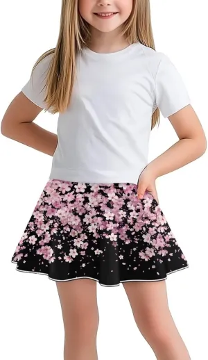 Athletic Skorts with Pocket for Girls 5-14 Years Sports Skirt Summer Casual Wear Tennis Gym