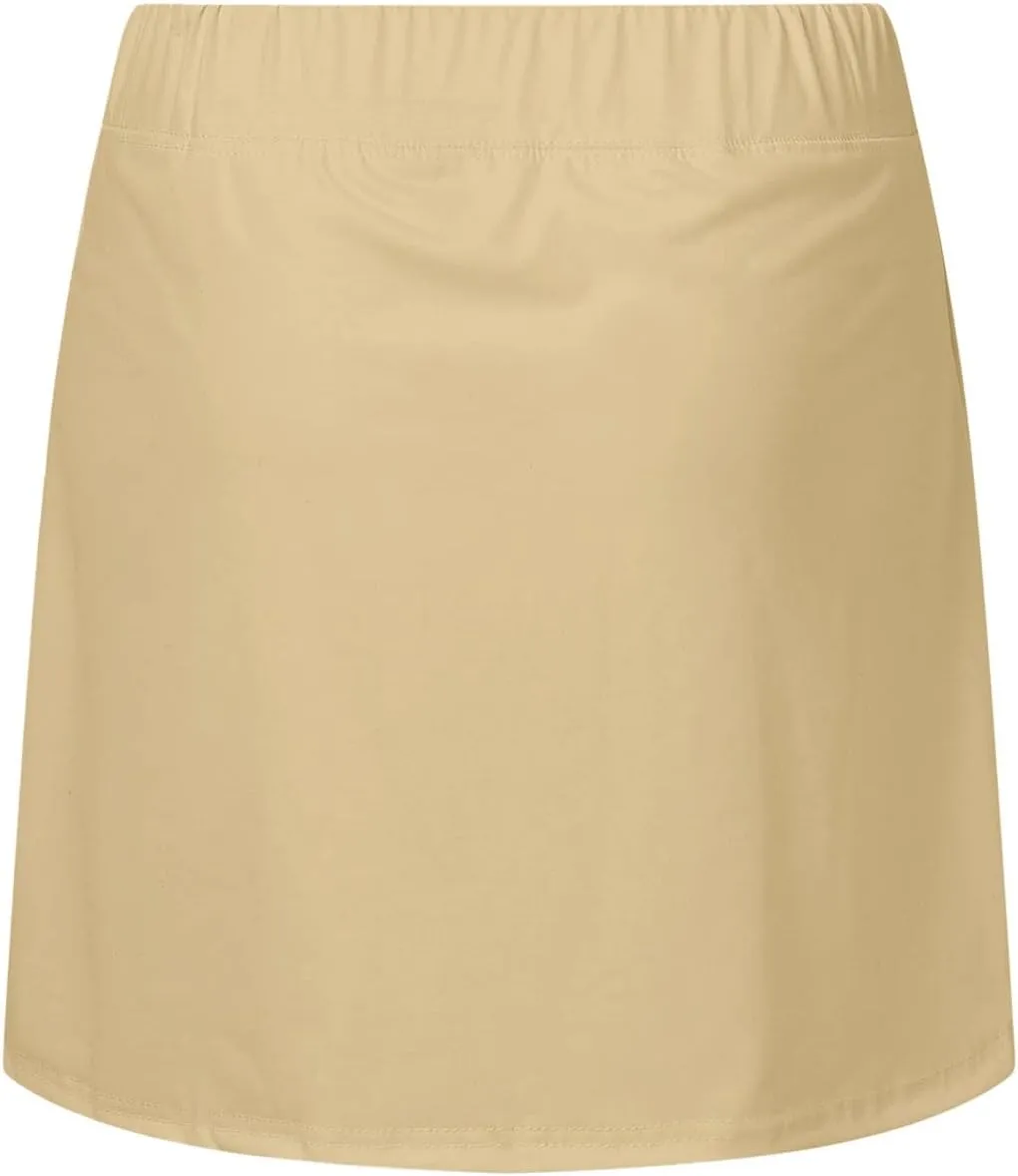 Athletic Tennis Skorts for Womens Elastic High Waisted Workout Running Sports Golf Skirts 2025 Trendy Shorts