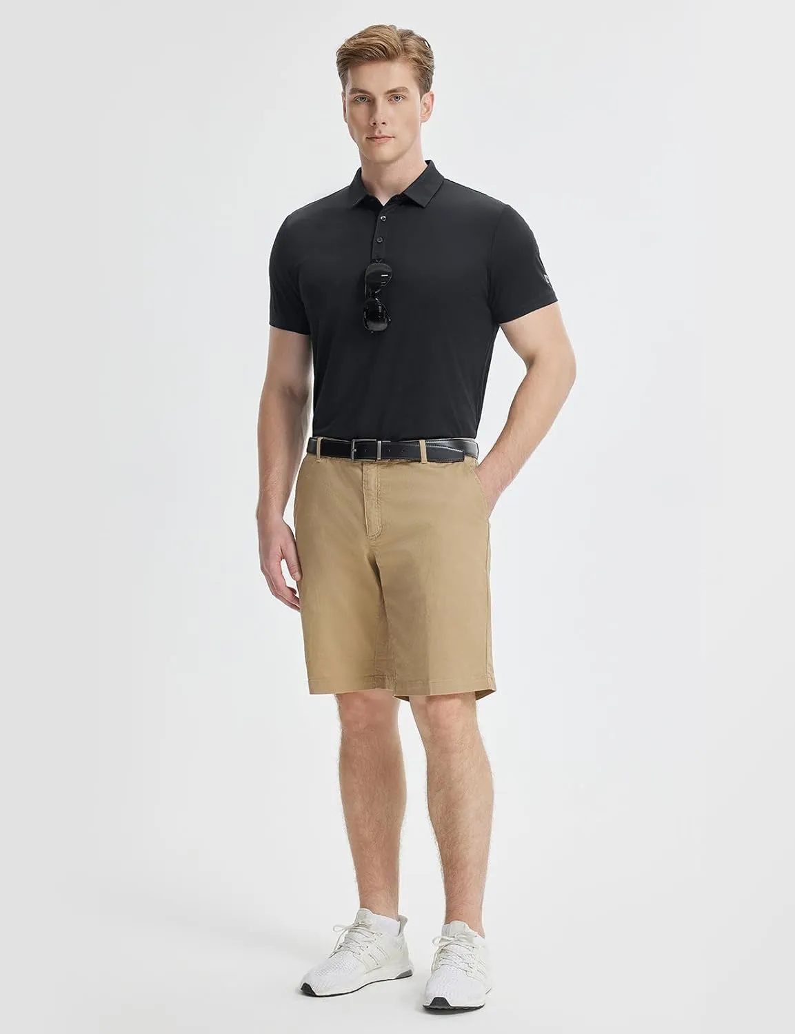 baleaf Men's Long Sleeve Golf Shirt Collared Shirts Polo UPF 50  Lightweight Quick Dry Work Casual Outdoor