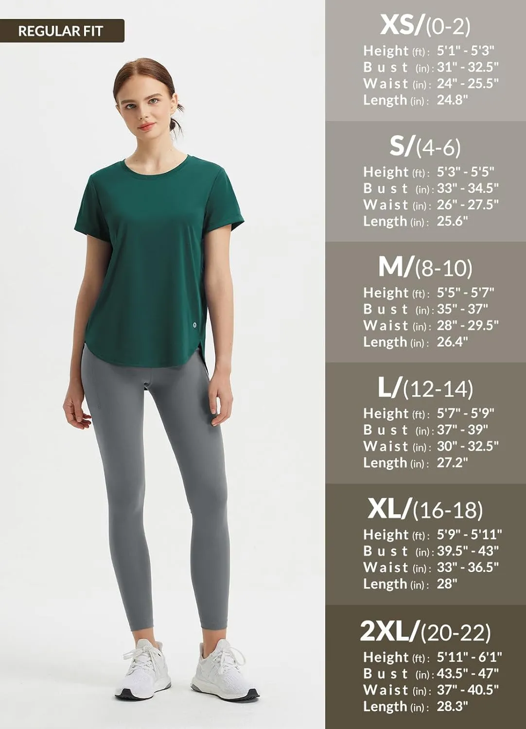 baleaf Women's Short Sleeve Workout Shirts Athletic Running Yoga Tops with Curved Hem Quick Dry Sun T-Shirt UPF 50 