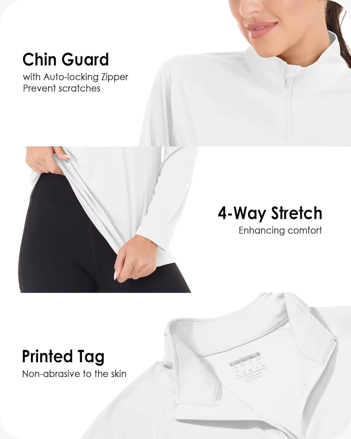 Boladeci Women's 1/4 Zip UPF 50  Sun Shirts Long Sleeve Golf Shirts UV Protection Lightweight Swim Athletic Tops Quick Dry