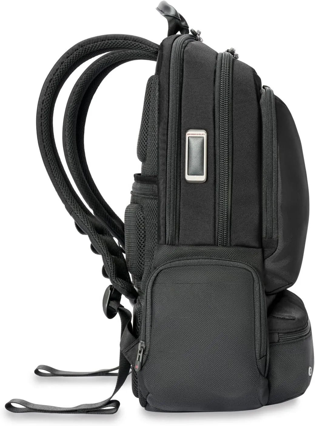 Briggs & Riley Large Cargo Backpack - Carry On Travel Backpack for Women & Men, Personal Item Bag, Self-Repairing Zippers, Padded Straps, Fits up to 17" Laptop - HTA Collection, Black