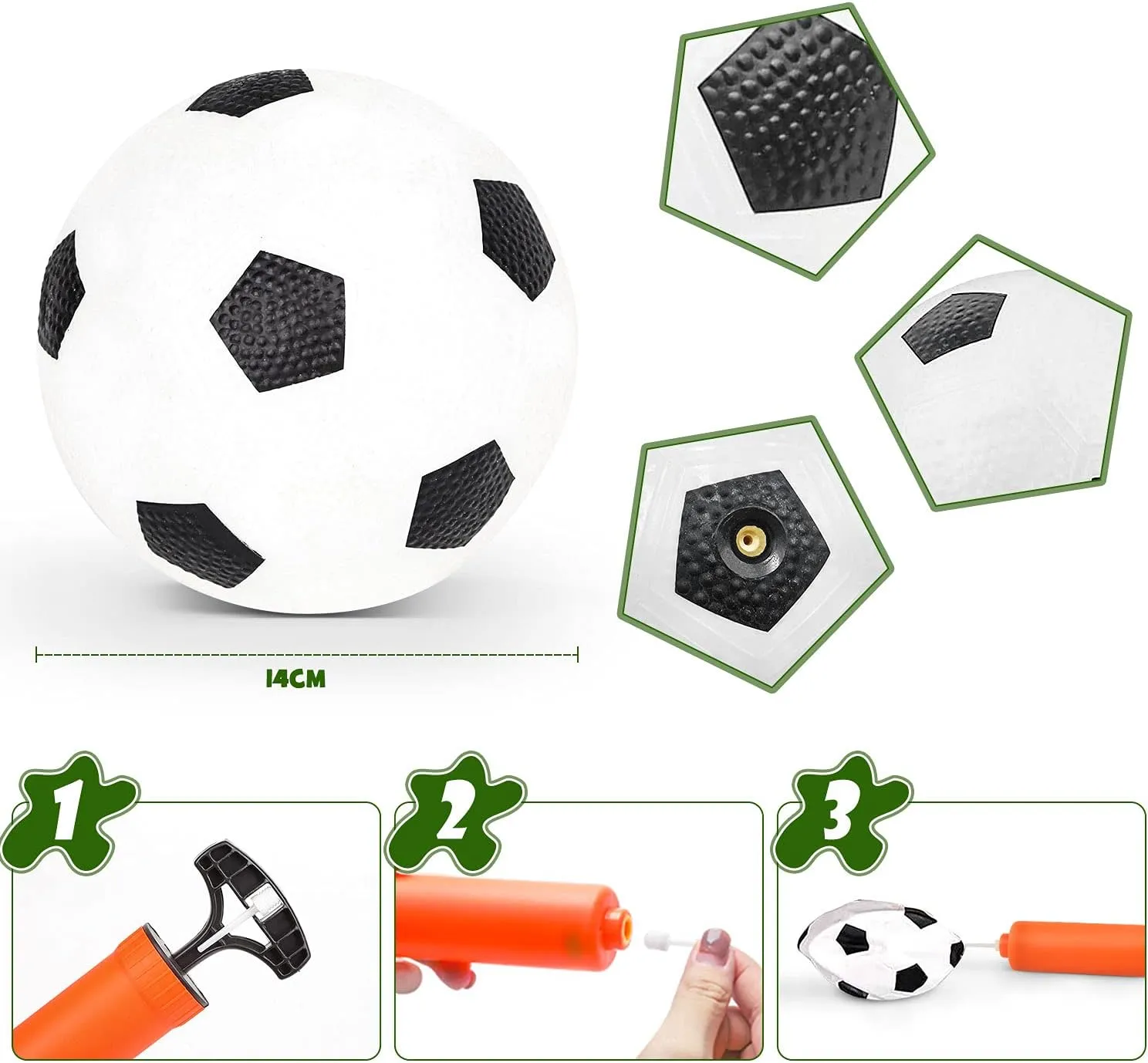 Cage de Football Lot de 2 Buts et Balle d'enfants | Fitnessterapy