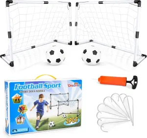 Cage de Football Lot de 2 Buts et Balle d'enfants | Fitnessterapy