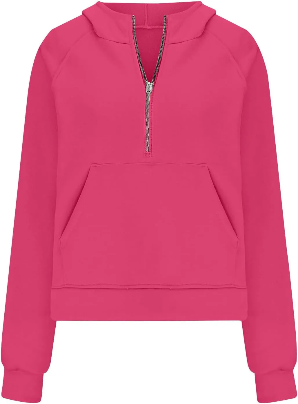 Ceboyel Womens Quarter Zip Sweatshirt 2023 Fleece Oversized Sweaters Cropped Pullover Hoodies Fall Trendy Outfits Clothing
