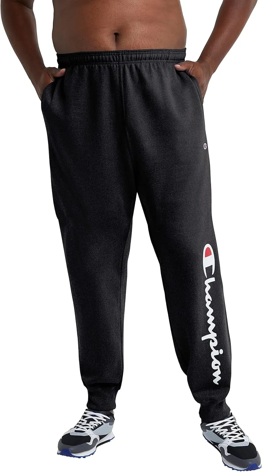 Champion Men's Powerblend, Fleece Jogger Sweatpants (Regular and Big & Tall)