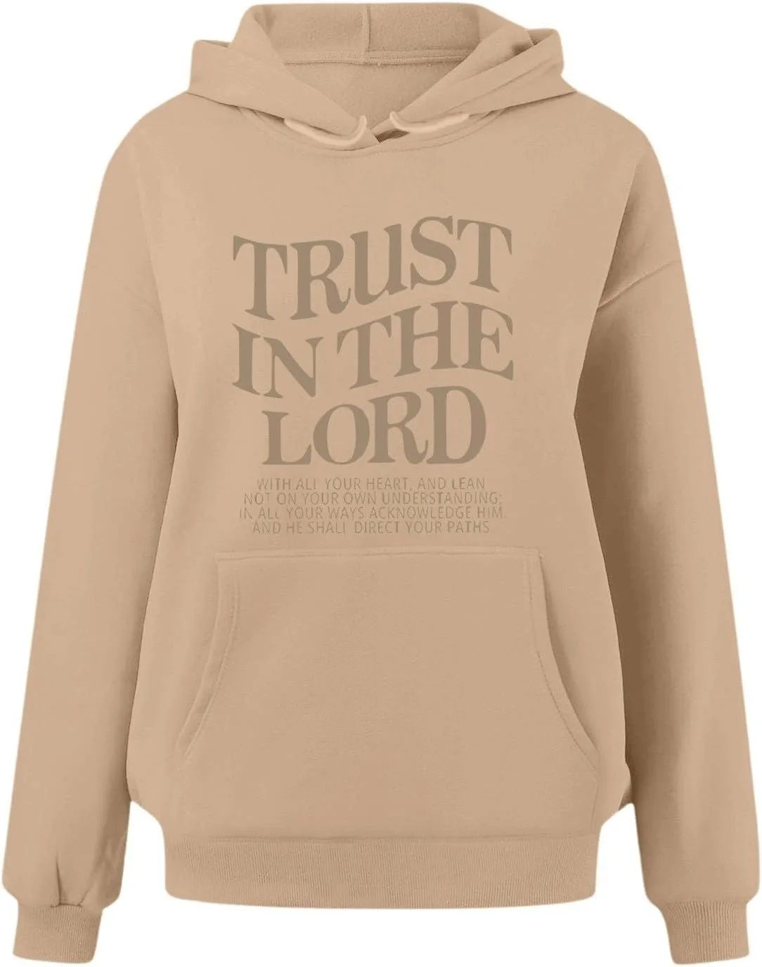 Christian Sweatshirts For Women Trust In The Lord Hoodies Long Sleeve Oversized Hoodies Faith Bible Verse Sweatshirt