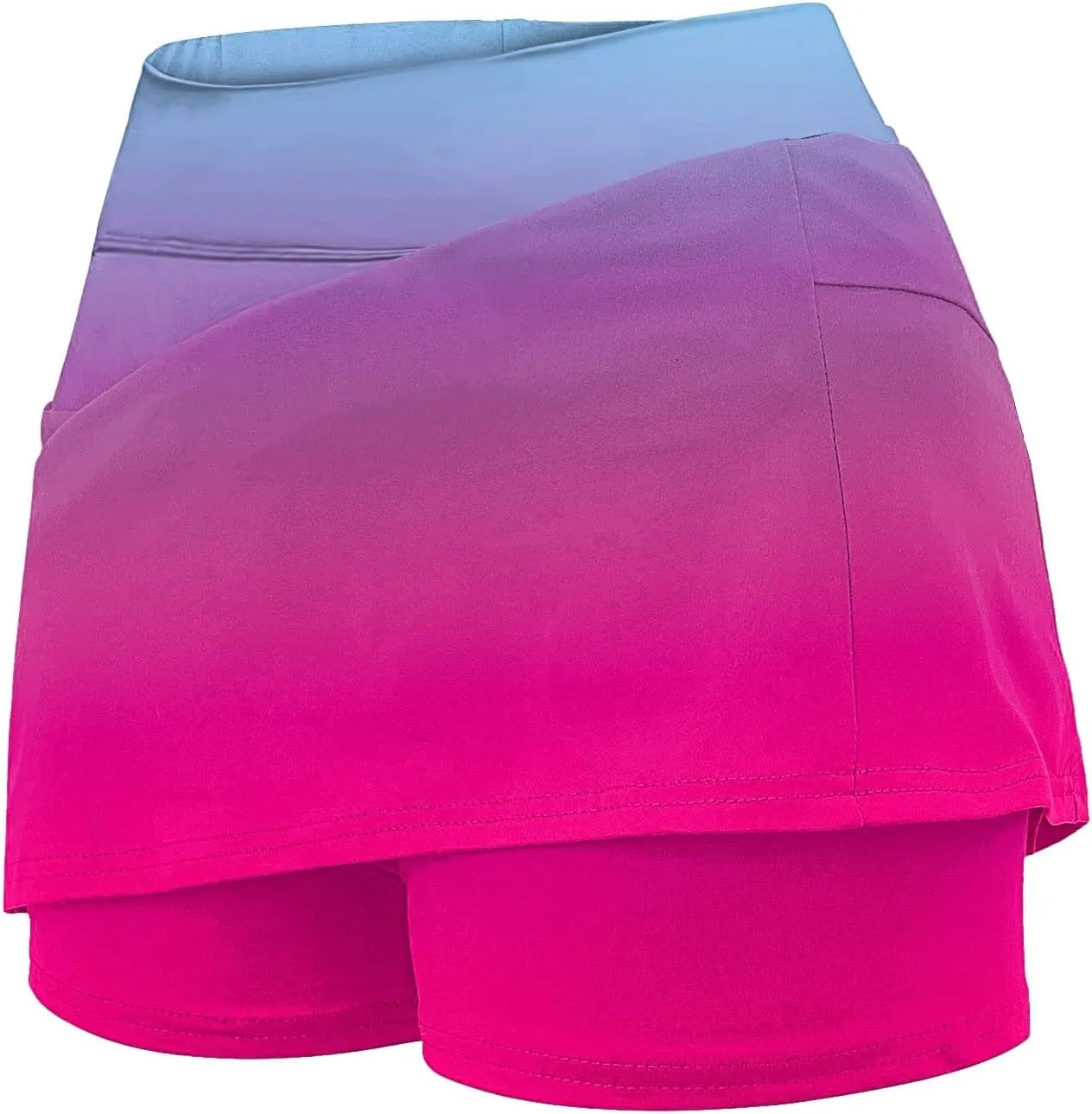 cooki Golf Skorts for Woman High Waisted Floral Print Lightweight Mini Skirts for Running Gym Shorts Women's Tennis Skirts