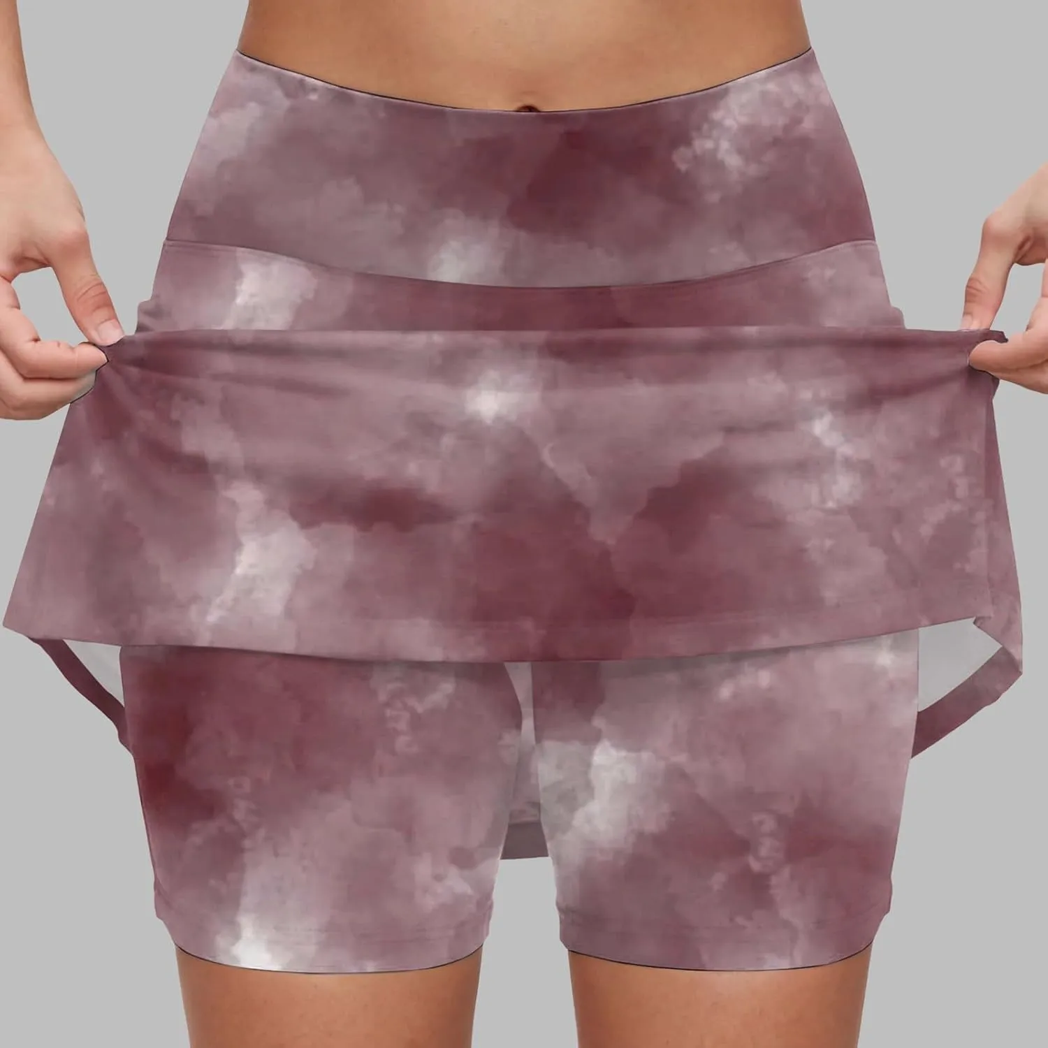 cooki Women's Mini Tennis Skirt 2025 Athletic Cute High Waisted Tie Dye Golf Skorts Summer Casual Lightweight Workout Shorts