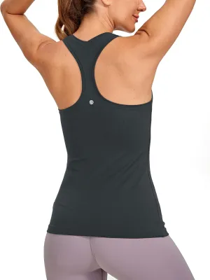 CRZ YOGA Women's Butterluxe Yoga Workout Tank Tops Racerback Sleeveless Camisole Athletic Gym Shirts