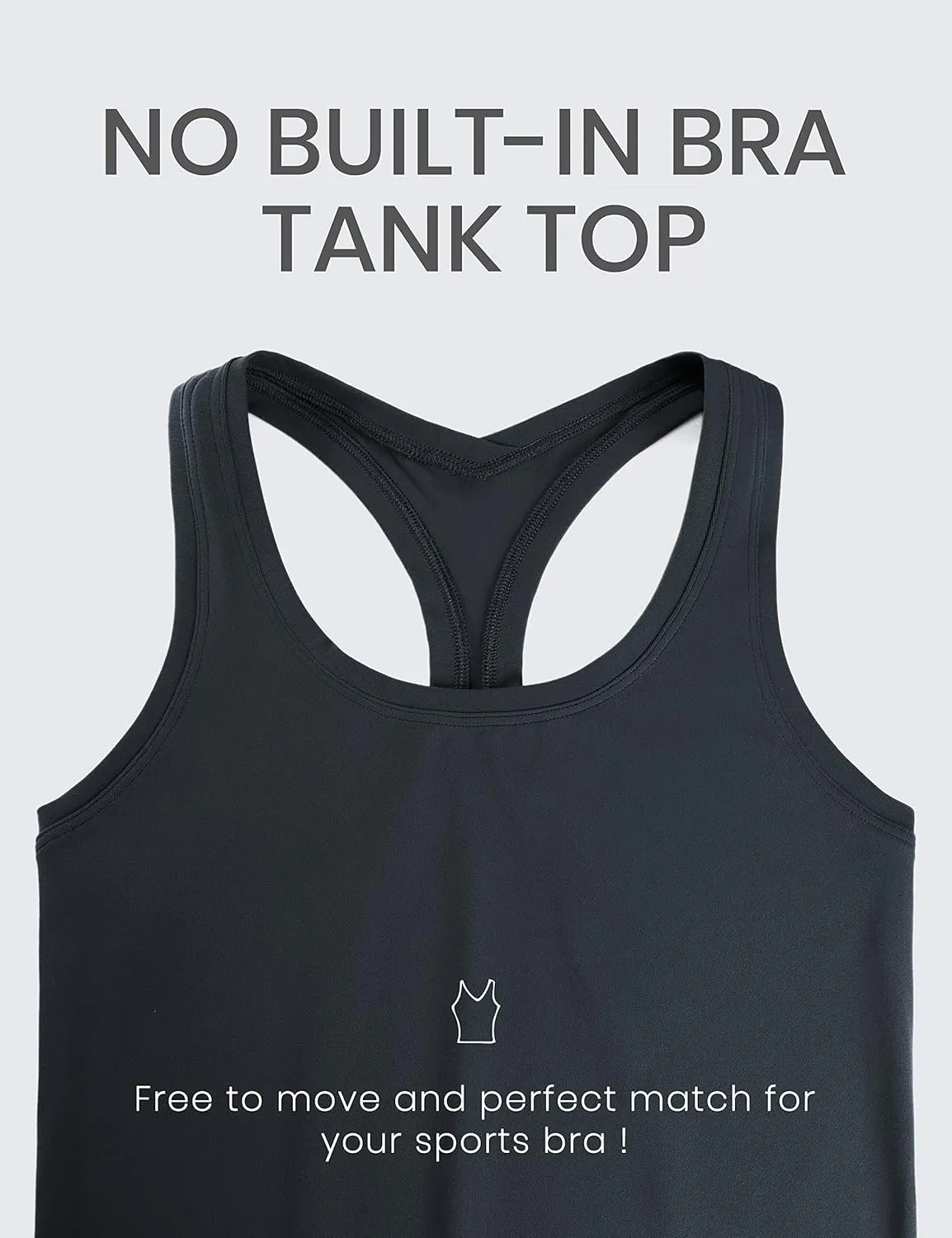 CRZ YOGA Women's Butterluxe Yoga Workout Tank Tops Racerback Sleeveless Camisole Athletic Gym Shirts