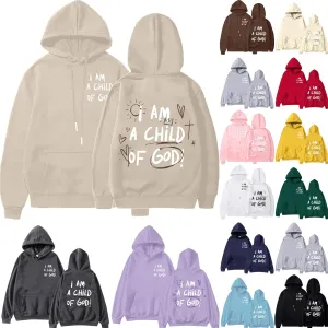 Cute Preppy Hoodie for Women Inspirational Letter Graphic Sweatshirt Oversized Long Sleeve Casual Loose Pullover