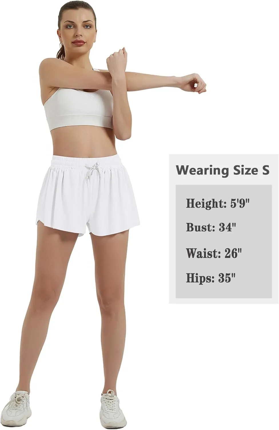 EXARUS 3 Pack Womens Butterfly Shorts Flowy Athletic 2 in 1 Running Workout Tennis Skirt Skorts Gym Preppy