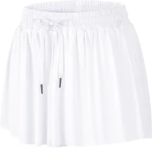 EXARUS 3 Pack Womens Butterfly Shorts Flowy Athletic 2 in 1 Running Workout Tennis Skirt Skorts Gym Preppy