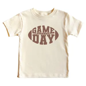Football Game Day Kids Graphic Tee | Natural