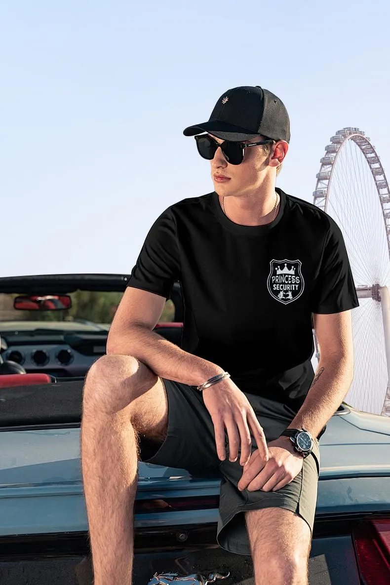 FRYAID Princess Security Team Shirt Men Magical T-Shirt Magic Kingdom Tees Dad Birthday Party Family Trip Short Sleeve Tops