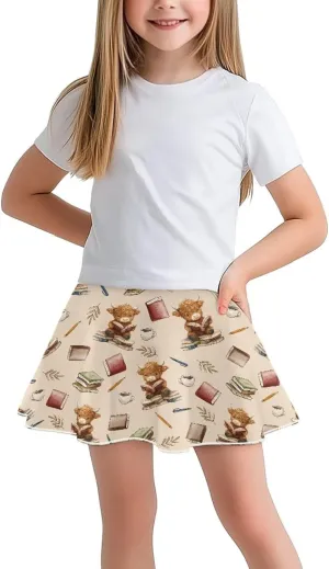 Girls Pleated Skirt with Shorts for Yoga Golf Running Dancing Tennis Elastic Waist with Pockets
